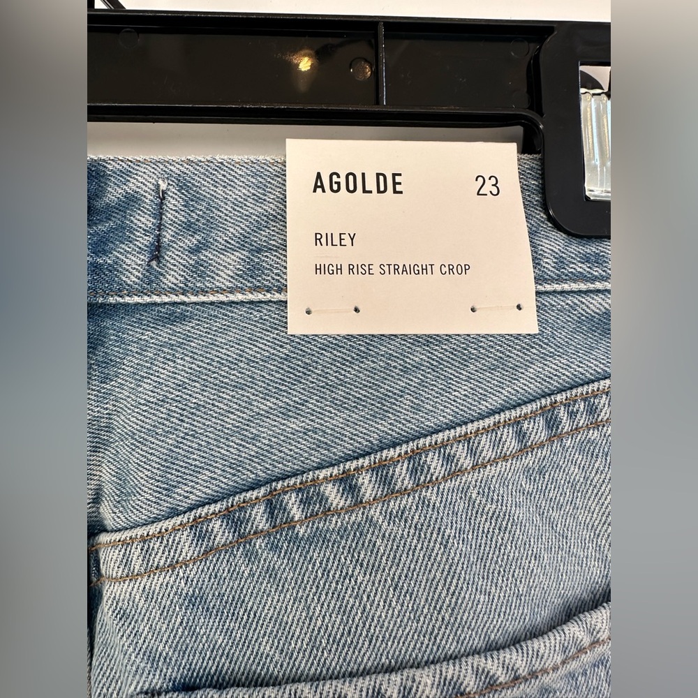 Agolde Riley High Rise Jeans 23 - Picture 5 of 5